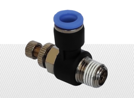 COMPONENTE INDUSTRIALE - Drosel 90 grade cu filet bspt (variante multiple)