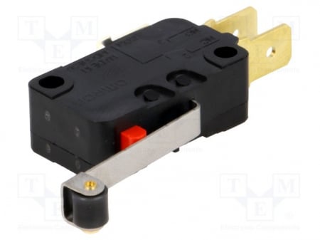 Butoane tactile, endstopuri si encodere - Endstop lamela cu rola Omron, D3V-116-1C5