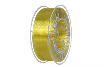 PETG - Filament Devil Design PETG Galben Deschis Transparent (Bright Yellow Transparent), 1kg
