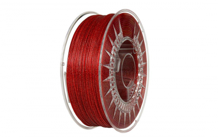 Filamente 3D - Filament Devil Design PLA Rosu Galaxie (Galaxy Red), 1kg