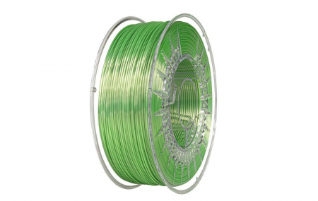 Filamente 3D - Filament Devil Design SILK Verde Deschis (Bright Green), 1kg