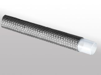 furtunuri armate din teflon - Furtun PTFE 12 mm neted armat cu plasa INOX