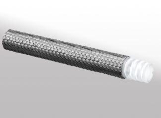 COMPONENTE INDUSTRIALE - Furtun PTFE 20 mm gofrat armat cu plasa Inox