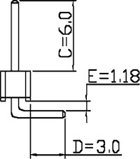 Cabluri mufate si conectori - Header Pini Tata (40PX1), 2.54 mm, 90 grade