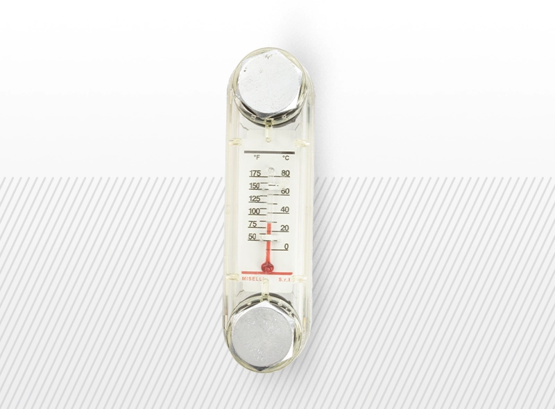 COMPONENTE INDUSTRIALE - Indicator de nivel cu termometru fara cadru de protectie | M12, 150 mm