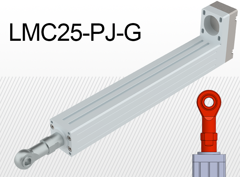 unitati liniare - Lmc25 pj g cu articulatie sferica si conexiune laterala la motor (variante multiple)