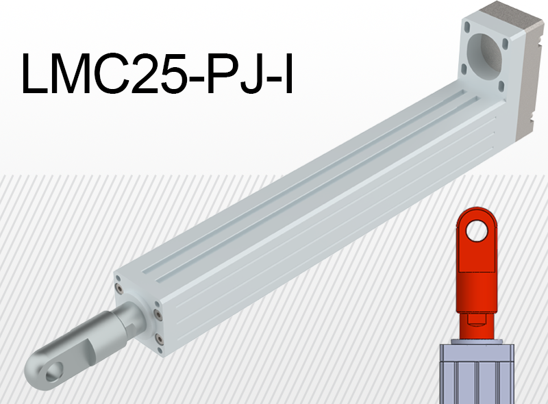 unitati liniare - Lmc25 pj i cu articulatie tip i si conexiune laterala la motor (variante multiple)