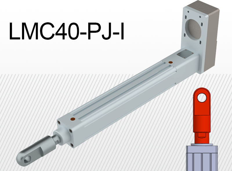 unitati liniare - Lmc40 pj i cu articulatie tip i si conexiune laterala la motor (variante multiple)