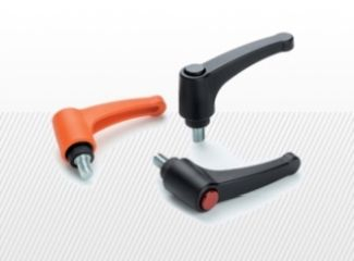 COMPONENTE INDUSTRIALE - Maner ajustabil material plastic cu surub CLM4-85 M10X40 ORANGE