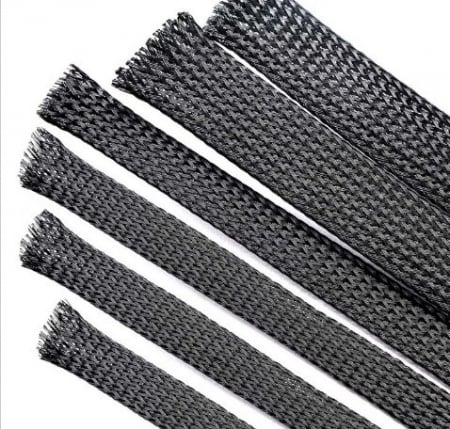Electronice - Mesh, 4 mm, PET Cablu Negru