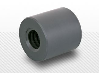 suruburi cu filet trapezoidal - Piulita MPH 12AR 12x3mm din plastic cilindric