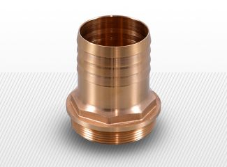 COMPONENTE INDUSTRIALE - Stut canelat 8 mm cu filet ext. 1/8"