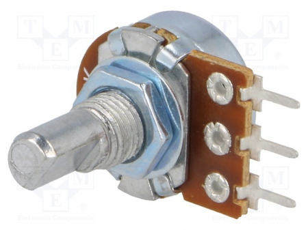 Butoane tactile, endstopuri si encodere - Potentiometru: axial; singura tura,100kΩ, 125mW, 6mm