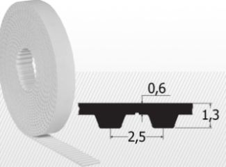 curea dintata liniara din poliuretan - Profil t2 5 (variante multiple)