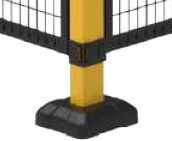 Protectie picior stalp KKPT-FHZ-40x60-N-BLK-SET [1]