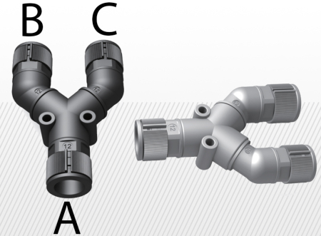 COMPONENTE INDUSTRIALE - Racord tyc (variante multiple)