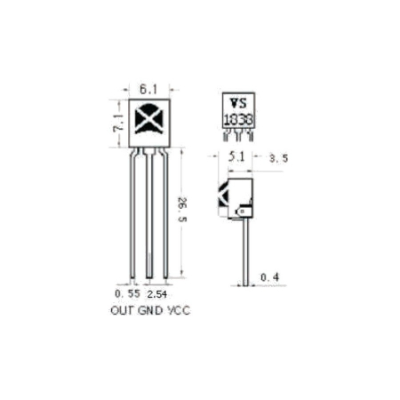 Receptor Infrarosu VS1838B [1]