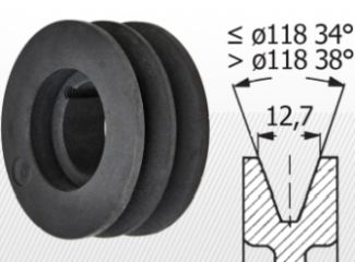 COMPONENTE INDUSTRIALE - Roti cu alezaj pentu bucsa conica profil SPA (variante multiple)