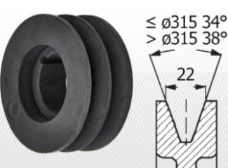 COMPONENTE INDUSTRIALE - Roata de curea SPC 200/3 BC2517