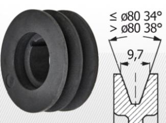COMPONENTE INDUSTRIALE - Roti cu alezaj pentu bucsa conica profil SPZ (variante multiple)
