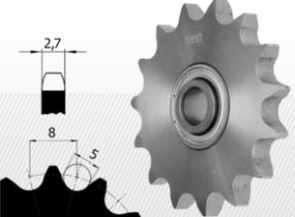 COMPONENTE INDUSTRIALE - Roata de tensionare cu rulment 05B-1 Z=23 S