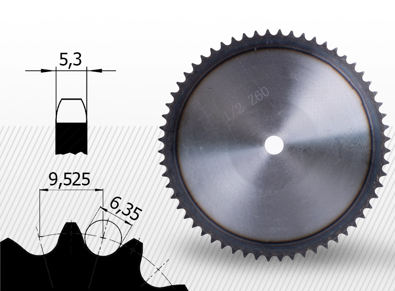 COMPONENTE INDUSTRIALE - Roata disc cu dantura calita 06b (variante multiple)