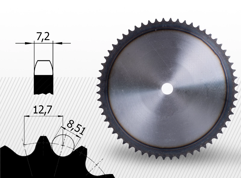 COMPONENTE INDUSTRIALE - Roata disc cu dantura calita 08b (variante multiple)