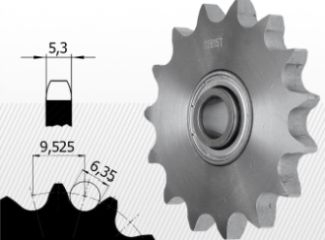 COMPONENTE INDUSTRIALE - Roata de tensionare cu rulment 06B-1 Z=21 S
