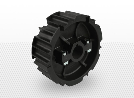 COMPONENTE INDUSTRIALE - Roata tractoare pt. 812-815 din PA negru|Z=23, D=30 mm+canal de pana, 2P