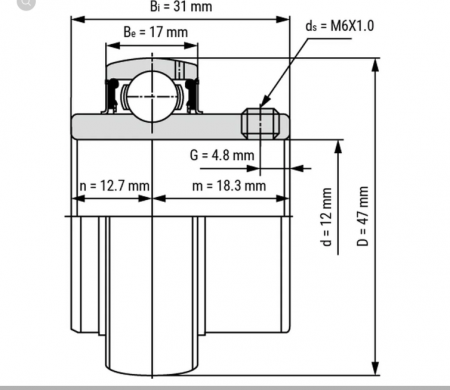Rulment UC 201 KBS/CRAFT/MBY/SRBF UC201 [1]