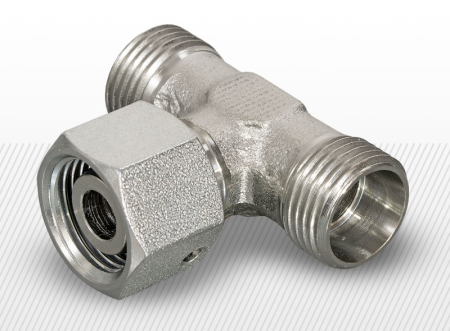 COMPONENTE INDUSTRIALE - T metric cu filet exterior interior exterior (variante multiple)