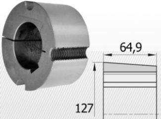 bucse conice cu alezaj metric - Bucsa conica 3525-90 mm