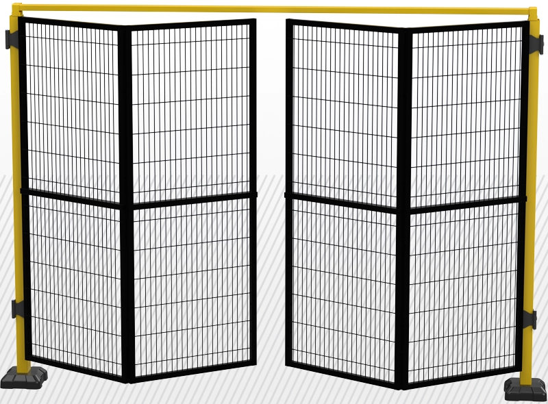 COMPONENTE INDUSTRIALE - Usi de acces tip acordeon cu 2x2 panouri (variante multiple)
