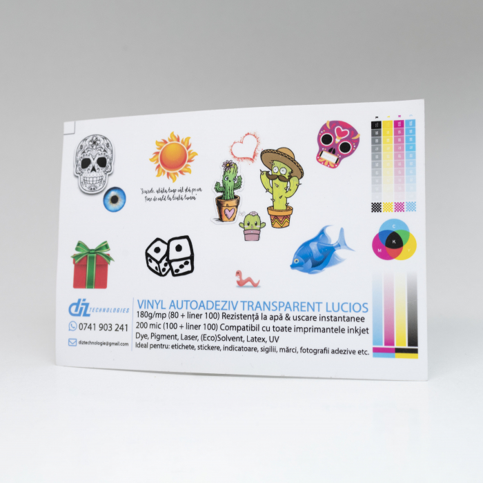 Sticker Transparent Pătrat [4]