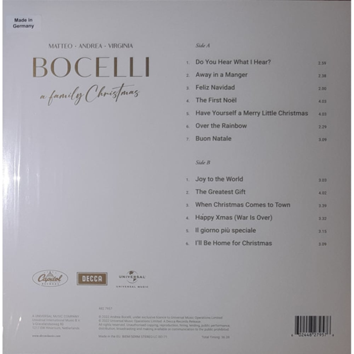 Andrea Bocelli, Matteo Bocelli, Virginia Bocelli - A Family Christmas [2]