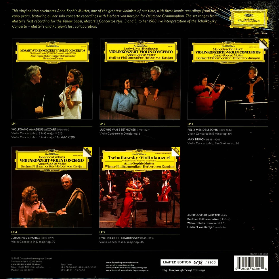 Anne-Sophie Mutter & Herbert von Karajan - The Solo Concertos [2]