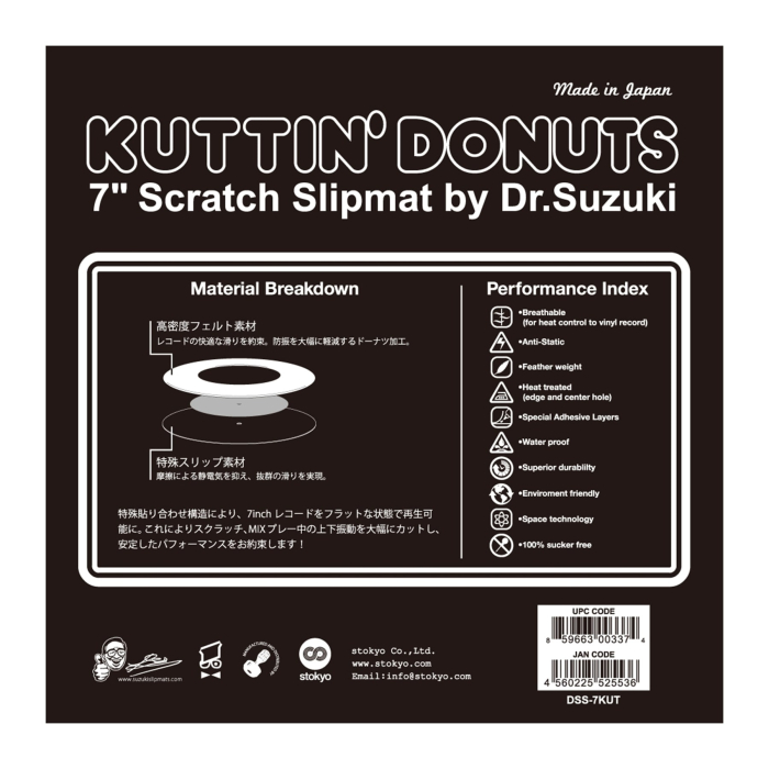 Dr.Suzuki 7 inch Kuttin Donuts Slipmats Scratch [4]