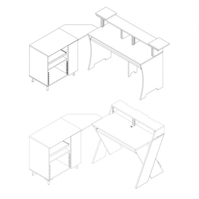 Glorious Modular Side Rack White [10]