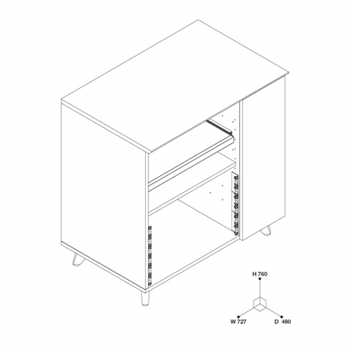 Glorious Modular Side Rack Black [11]
