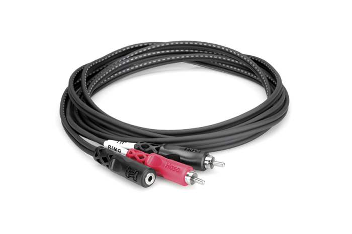 Hosa CFR 210 - Cablu Jack 3.5mm Stereo Mama la 2 x RCA Tata - 3m [2]