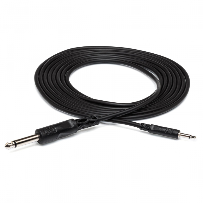 Hosa CMP-310 - Cablu Jack 3.5mm Tata Mono la Jack 6.35mm Tata Mono - 3m, Negru [3]