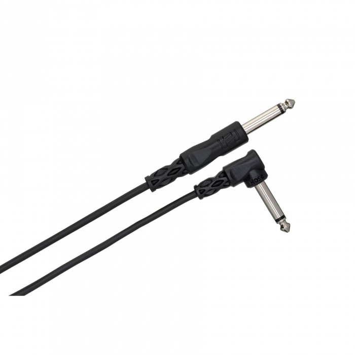 Hosa CPP-103R - Cablu Jack 6.35mm Tata Mono la Jack 6.35mm Tata Mono 90 grade - 0.9m, Negru [2]