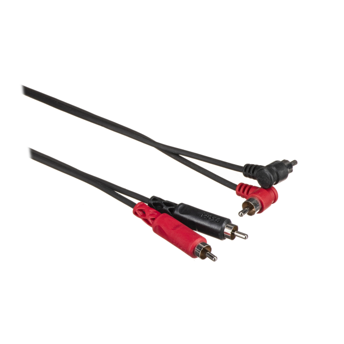 Hosa CRA 201R - Set Cabluri RCA Tata 90 grade la RCA Tata - 1m [2]