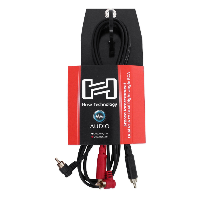 Hosa CRA 201R - Set Cabluri RCA Tata 90 grade la RCA Tata - 1m [3]