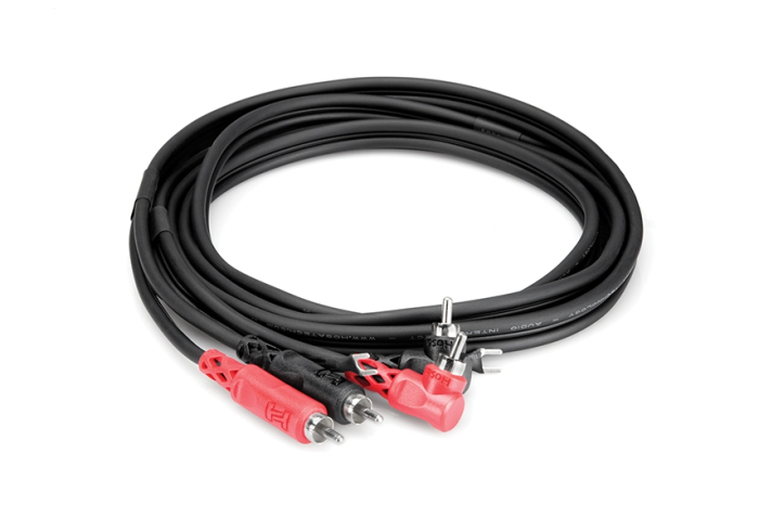 Hosa CRA 202 DJ - Set Cabluri Pick-Up RCA Tata 90 grade la RCA Tata cu Ground - 2m [6]