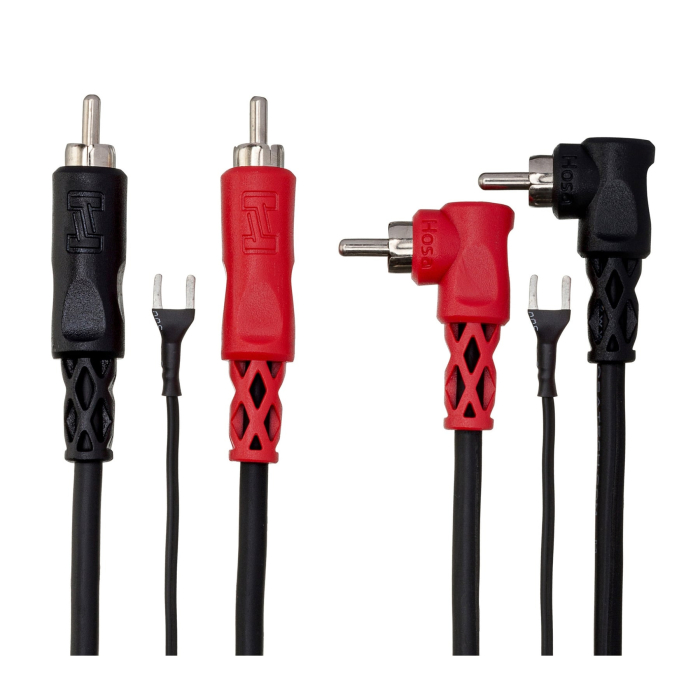 Hosa CRA 202 DJ - Set Cabluri Pick-Up RCA Tata 90 grade la RCA Tata cu Ground - 2m [3]