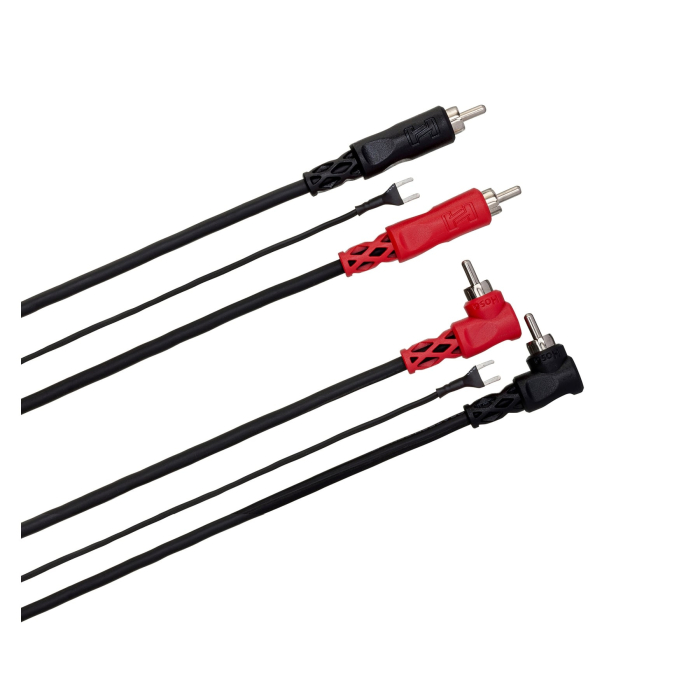 Hosa CRA 202 DJ - Set Cabluri Pick-Up RCA Tata 90 grade la RCA Tata cu Ground - 2m [1]