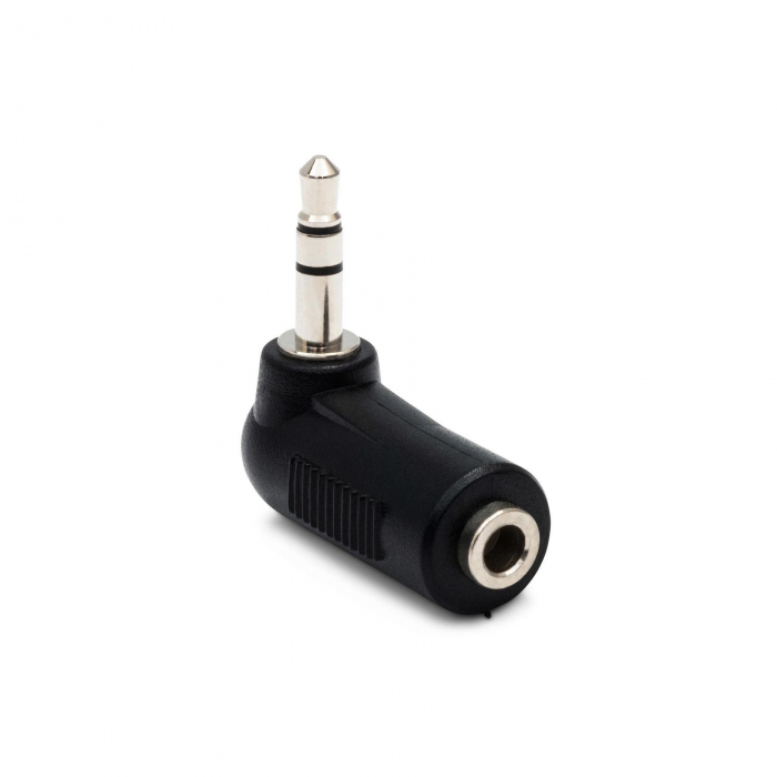 Hosa GMP-272 - Adaptor Jack 3.5mm Stereo Mono la Jack 3.5mm Tata Sereo Tata 90 grade - Negru [3]