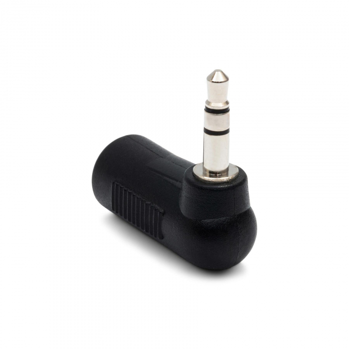 Hosa GMP-272 - Adaptor Jack 3.5mm Stereo Mono la Jack 3.5mm Tata Sereo Tata 90 grade - Negru [2]