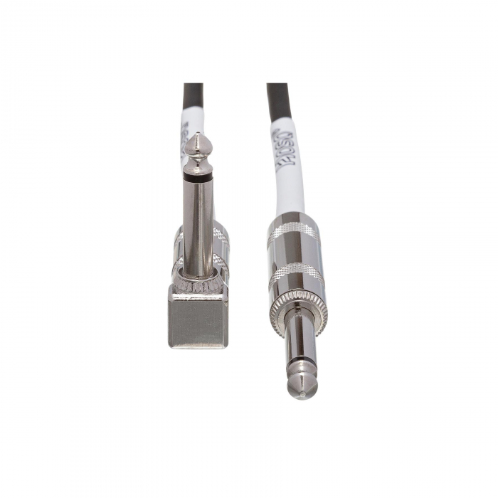 Hosa GTR-210R - Cablu de chitara, Jack 6.35mm Tata Mono 90 grade la Jack 6.35mm Tata Mono - 3m [3]